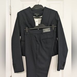 Ann Taylor Navy Blue Suit Jacket & Pants